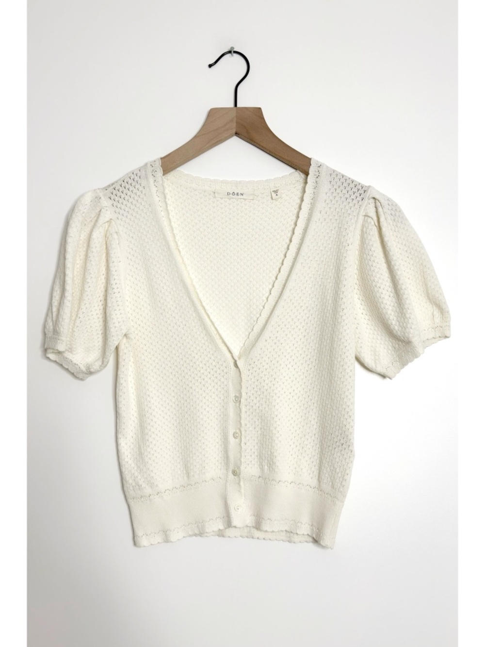 Doen Ambrose Cardigan Pointelle Knit